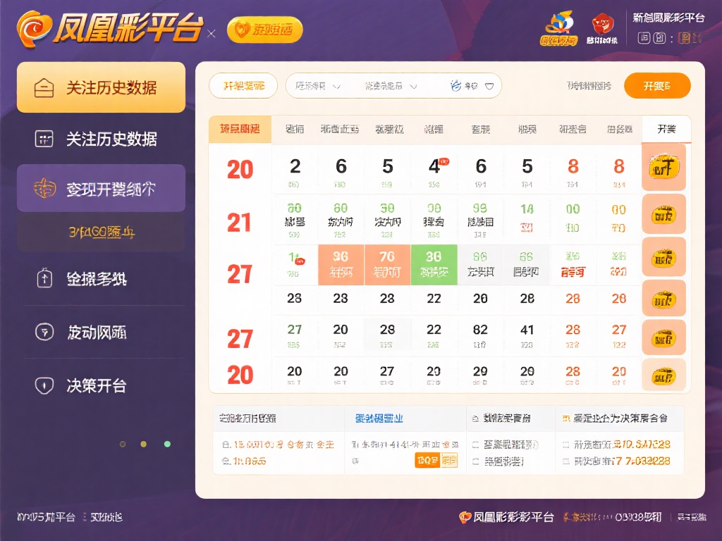 关注历史数据：许多凤凰彩票平台会提供过往的开奖记录